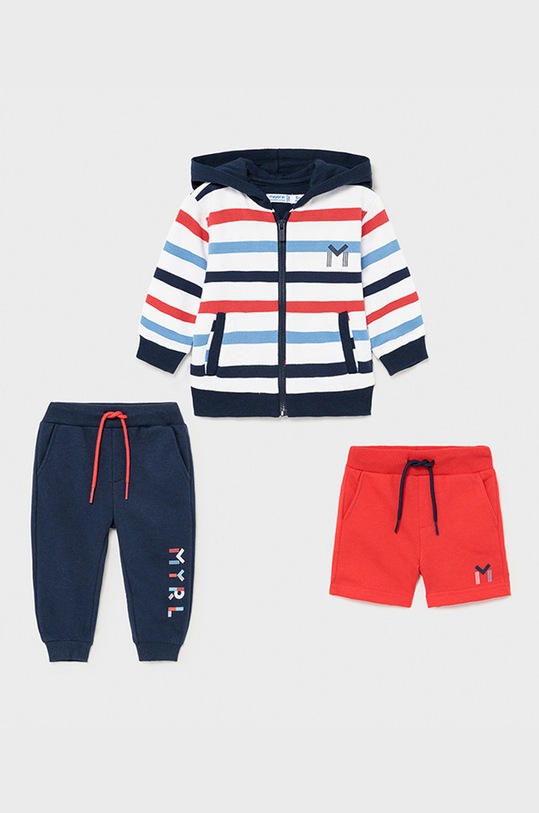 Mayoral - Detská tepláková súprava jednofarebný červená 1846.3H.BABY