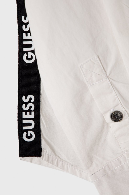 Guess Cămașă de bumbac pentru copii L1RH01.WDLI0 alb SS21
