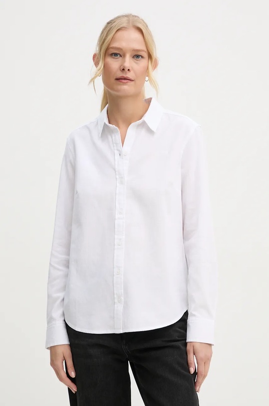 Levi's - Bavlněná košile hladký bílá 34574.0000