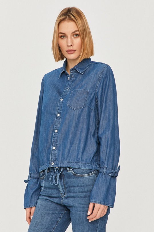 Pepe Jeans - Camasa Allison lung albastru PL303933.000