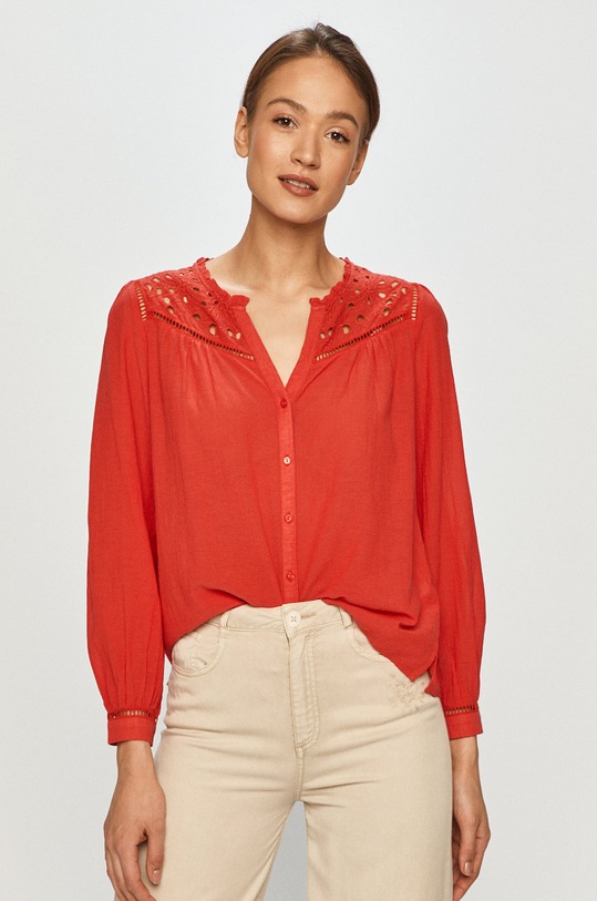 Pepe Jeans - Košile Carina hladký červená PL303953.244