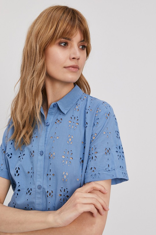 Bavlnená košeľa Pepe Jeans PL303978.545 modrá