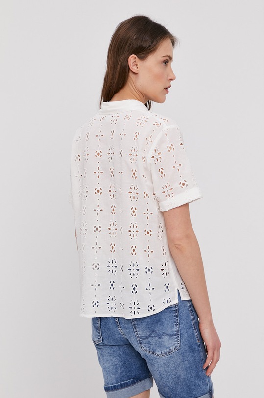 Odzież Pepe Jeans Koszula PL303978.803 biały