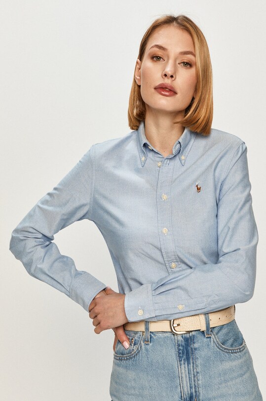 Polo Ralph Lauren - Бавовняна сорочка 211743355002 блакитний