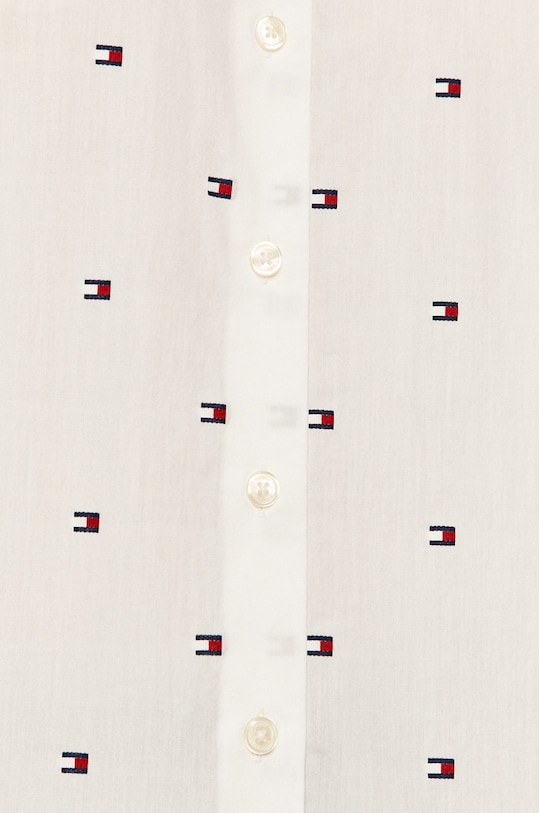 Tommy Hilfiger - Bavlnená košeľa WW0WW27486.4891 biela SS21