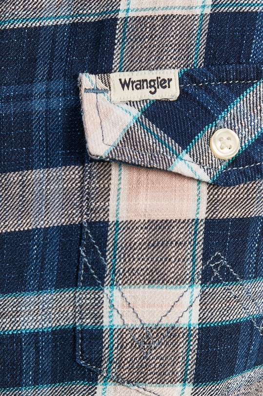 Wrangler - Camasa din bumbac W5N13TXTU bleumarin SS21