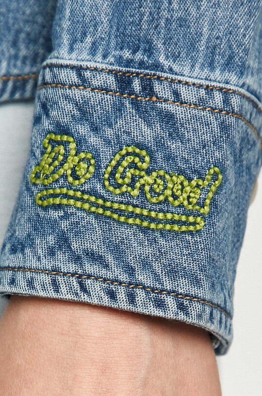 Wrangler - Koszula jeansowa W5Q1LW87A niebieski