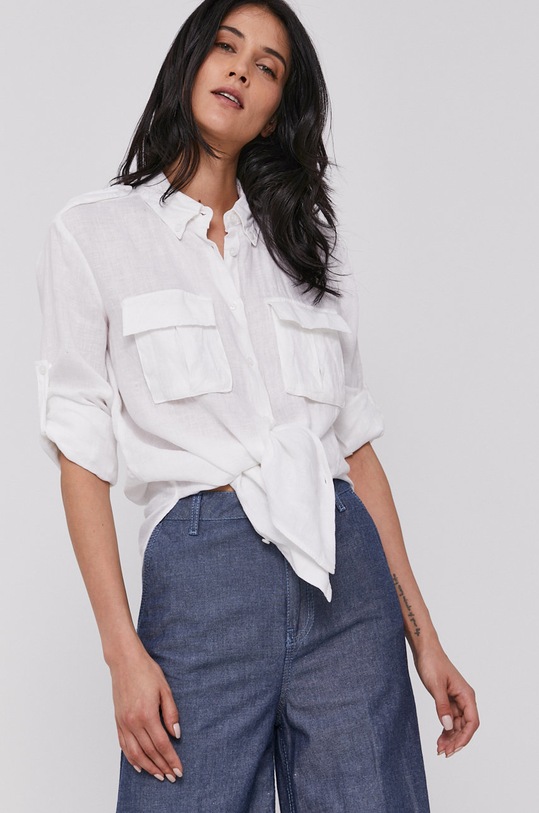 United Colors of Benetton Koszula regular biały 5BML5QB74.101