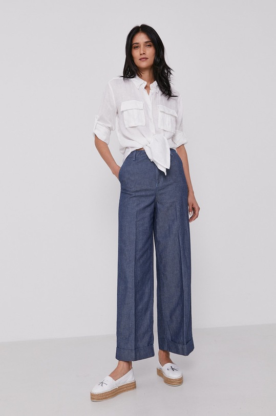 Odzież United Colors of Benetton Koszula 5BML5QB74.101 biały