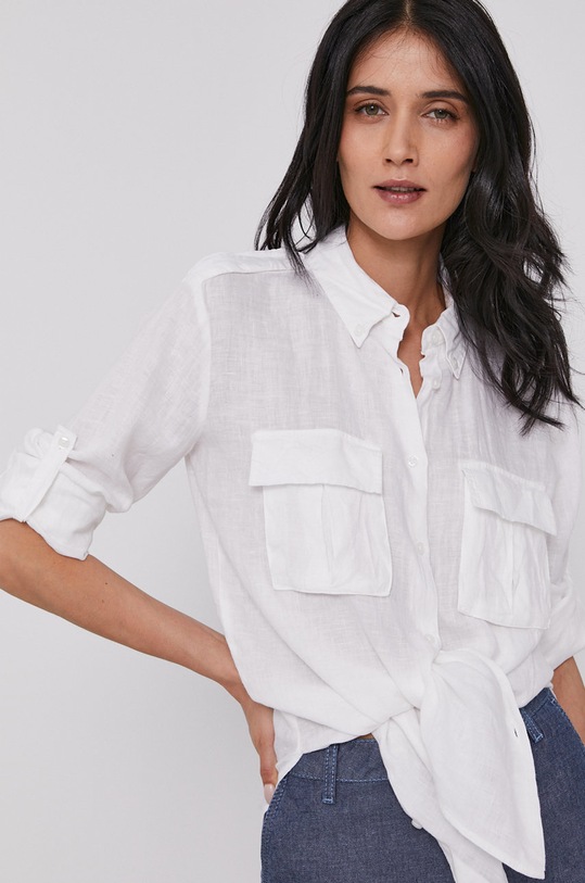 United Colors of Benetton Koszula 5BML5QB74.101 biały