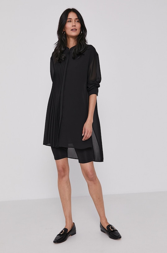 Košile Sisley 5AM25QCH7.100 černá SS21