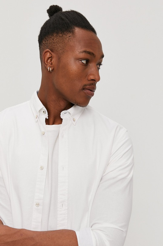 Košeľa Jack & Jones jednofarebný biela 12163855