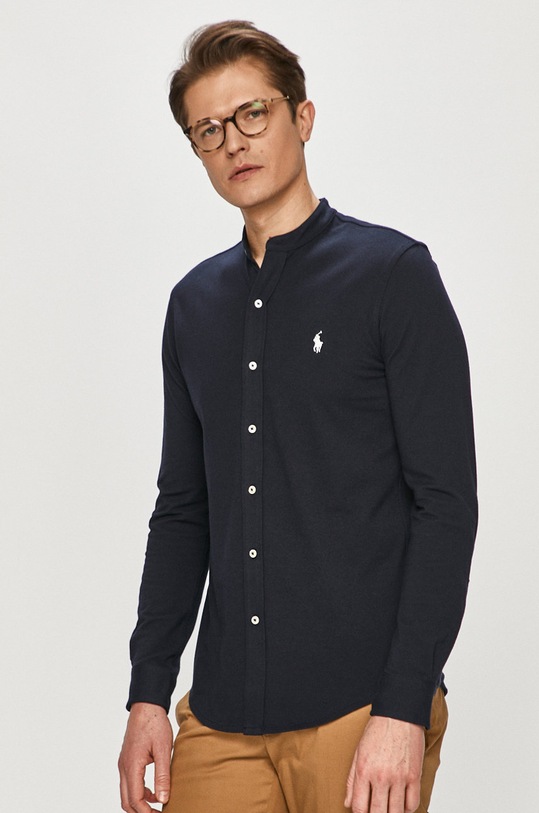 Polo Ralph Lauren - Βαμβακερό πουκάμισο 710742468003 σκούρο μπλε