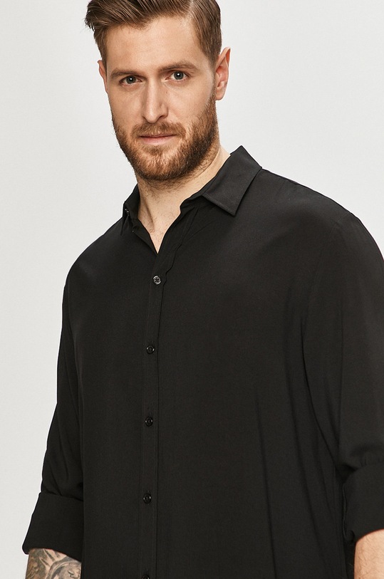 Tigha - Koszula Shoin klasyczny czarny 105678