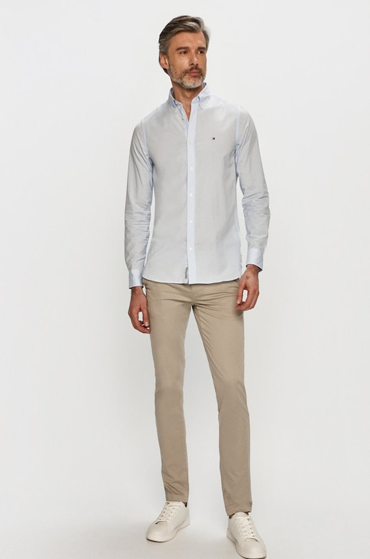Odzież Tommy Hilfiger - Koszula MW0MW18340.4891 niebieski
