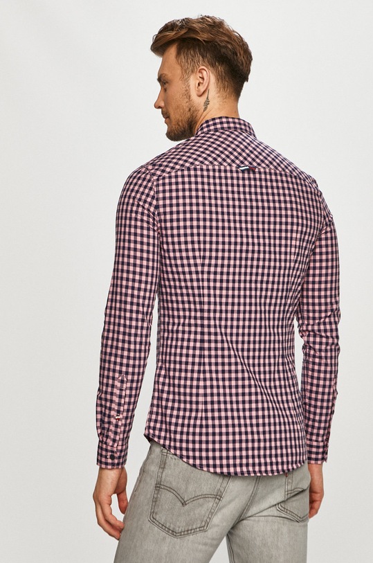 Tommy Jeans - Bavlnená košeľa fialová DM0DM10148.4891