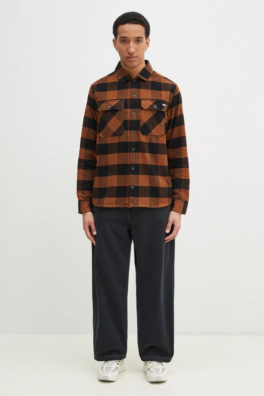 Рубашка Dickies DK0A4XDZBLK коричневый