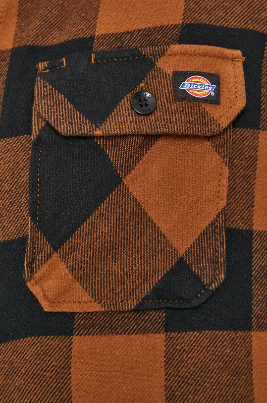 Bavlnená košeľa Dickies DK0A4XDZBD0 hnedá SS21