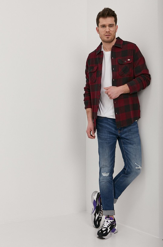 Odzież Dickies Koszula DK0A4XDZMR0 bordowy