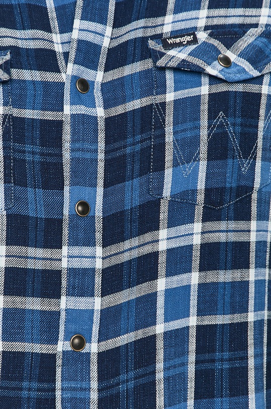 Wrangler - Bavlněná košile W5A03TX50 modrá SS21