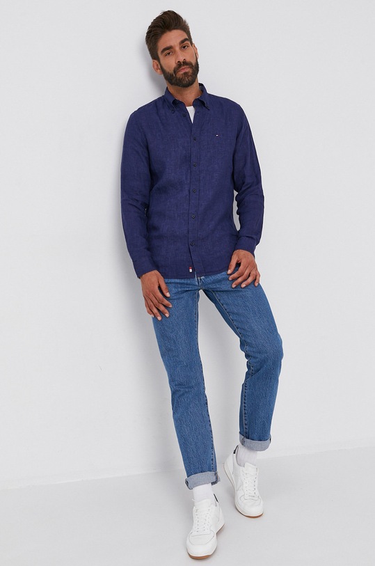 Odzież Tommy Hilfiger Koszula MW0MW17646.4891 granatowy