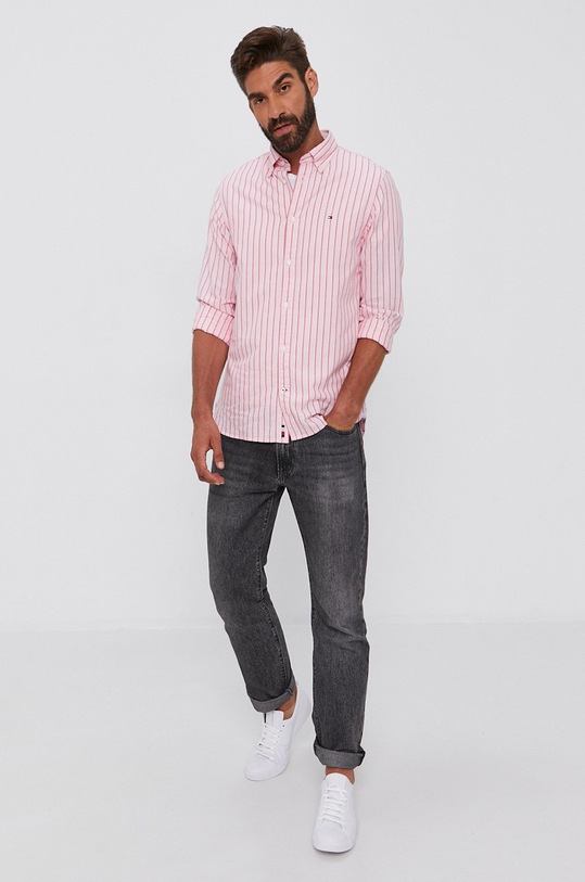 Odzież Tommy Hilfiger Koszula bawełniana MW0MW17558.4891 różowy