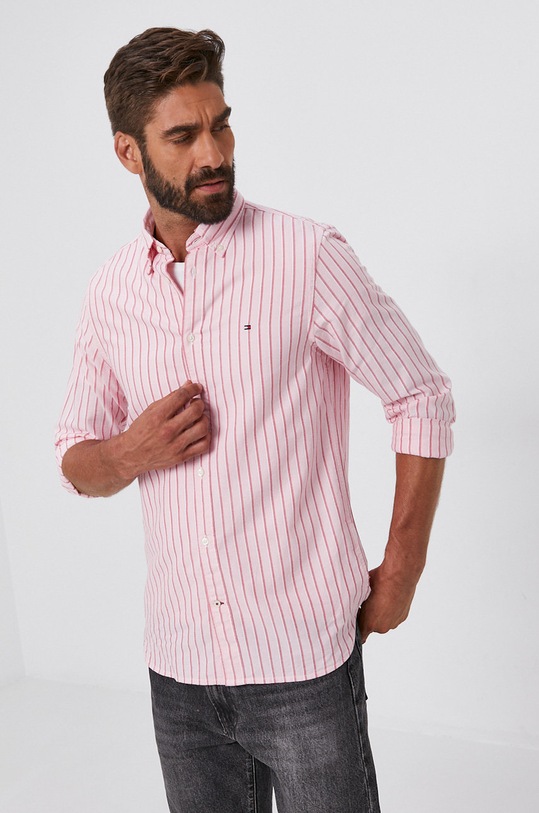 Tommy Hilfiger Koszula bawełniana MW0MW17558.4891 różowy