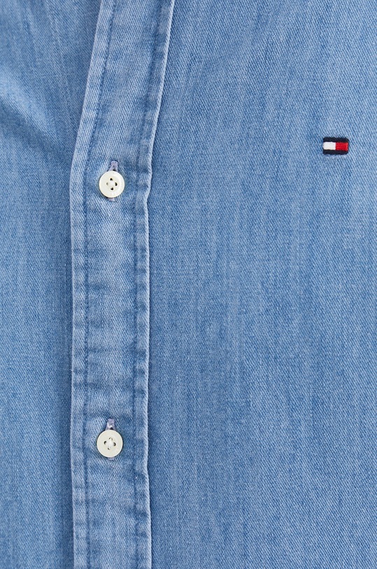 Tommy Hilfiger Koszula bawełniana jeansowa MW0MW17584.4891 niebieski SS21