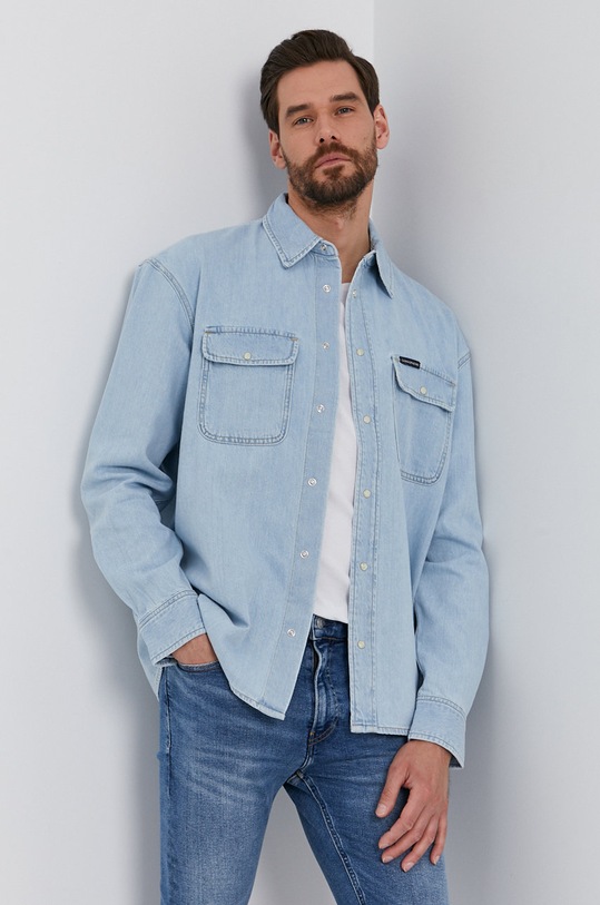 Calvin Klein Jeans Koszula jeansowa J30J318036.4891 J30J318036.4891 niebieski