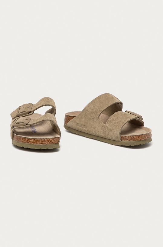 Birkenstock - Παντόφλες σουέτ Arizona 1019088 πράσινο SS21