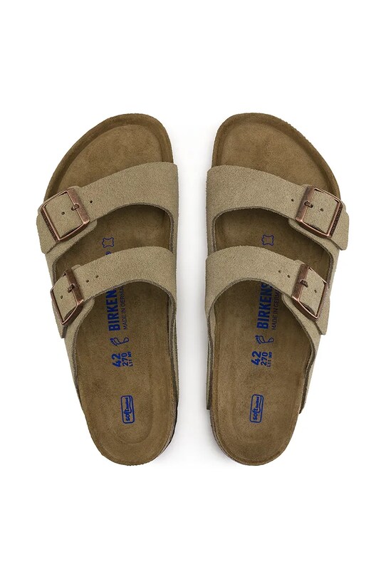 Παντόφλες σουέτ Birkenstock Arizona BS 951303 μπεζ