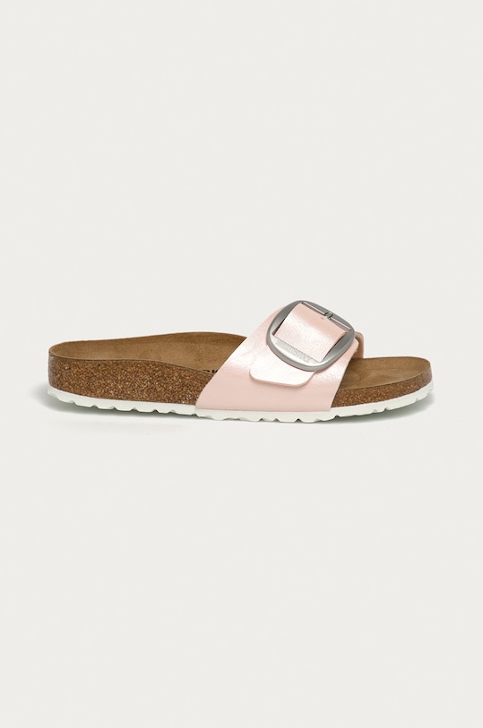 Birkenstock - Klapki Madrid Big Buckle imitacja skóry licowej różowy 1018773