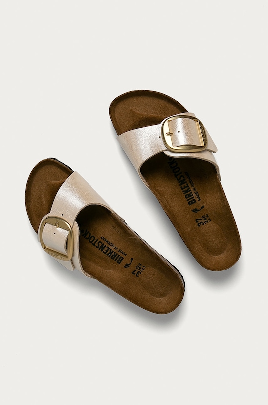 Birkenstock klapki Madrid Big Buckle 1015279 beżowy SS21