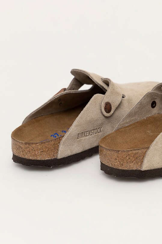 Obuv Semišové šľapky Birkenstock Boston 560773 béžová