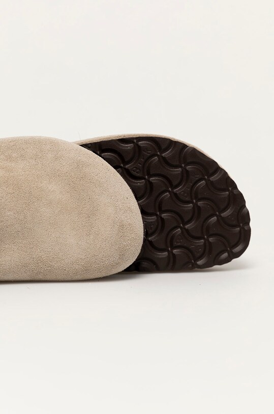 Birkenstock papuci din piele Boston bej 560773