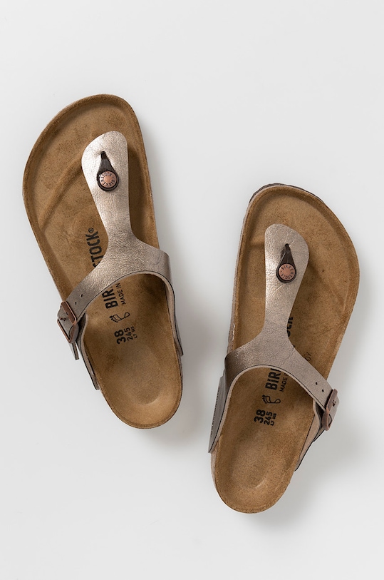 Birkenstock japonki Gizeh 1016144 beżowy SS23