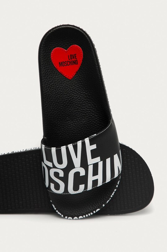 Love Moschino - Klapki czarny JA28032G1CI12000