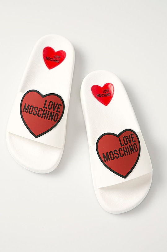 Love Moschino - Šľapky JA28042G1CI13100 biela SS21