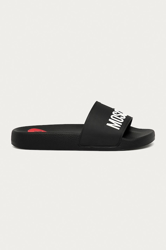 Love Moschino - Šľapky plochý čierna JA28052G1CI14000