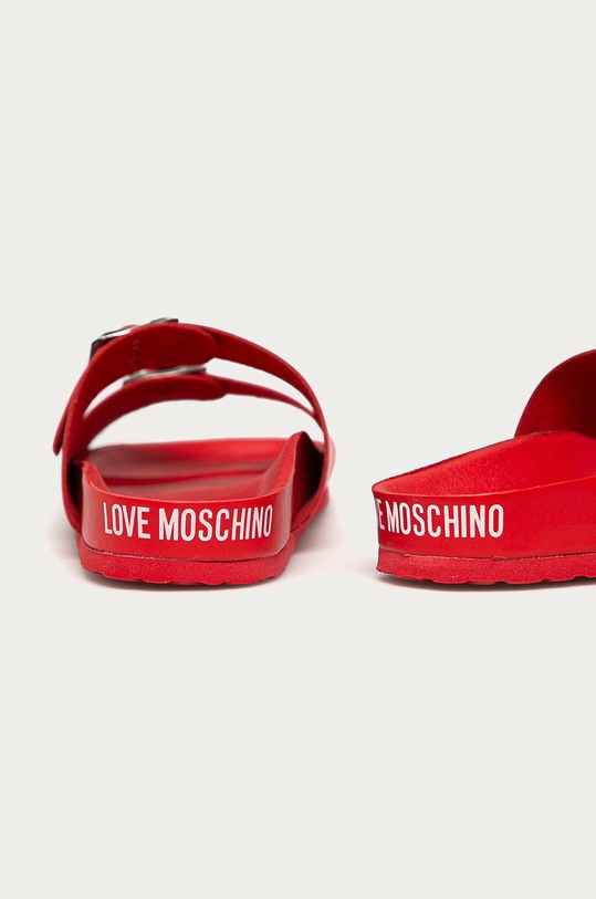 Обувь Love Moschino - Кожаные шлепанцы JA28063G1CIA0500 красный