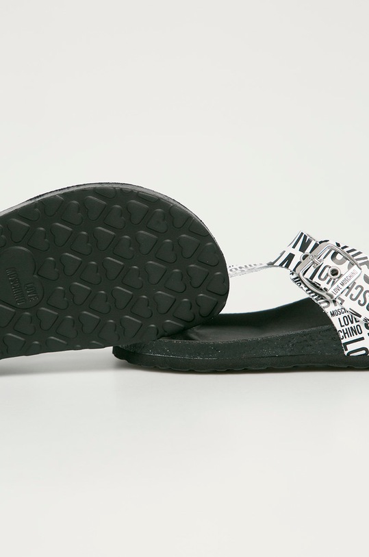 Obuwie Love Moschino - Japonki skórzane JA28133G1CIJ010A biały