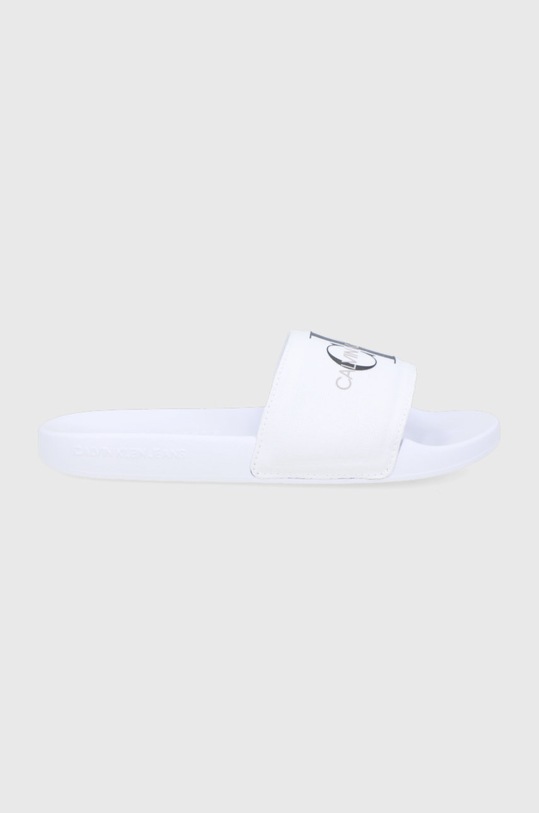 Pantofle Calvin Klein Jeans textilní bílá YW0YW0010302S