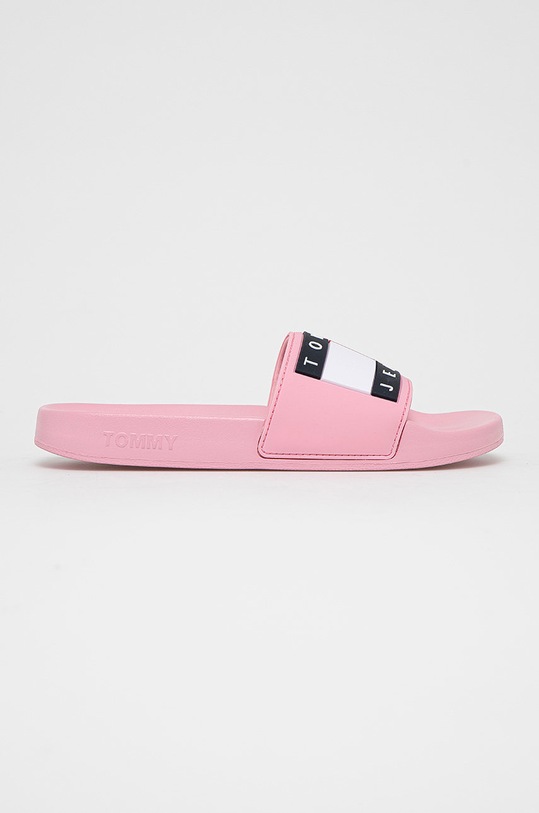 Tommy Jeans - Šľapky plochý ružová EN0EN01378