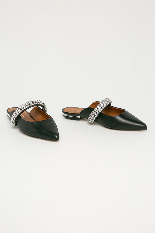 Kurt Geiger London - Klapki skórzane Princely PRINCELY.00 czarny SS21