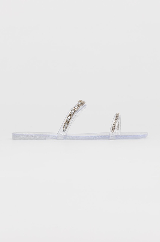 Karl Lagerfeld Klapki KL80004.VSL syntetyczny srebrny KL80004.VSL