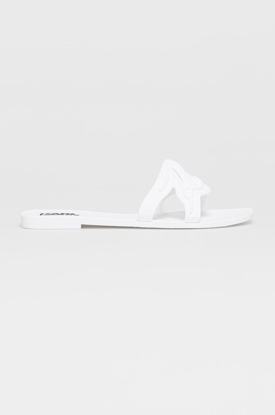 Karl Lagerfeld Papuci sintetic alb KL80008.V11