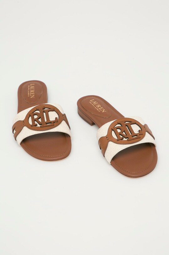Lauren Ralph Lauren - Klapki Alegra 802826823001 brązowy SS25