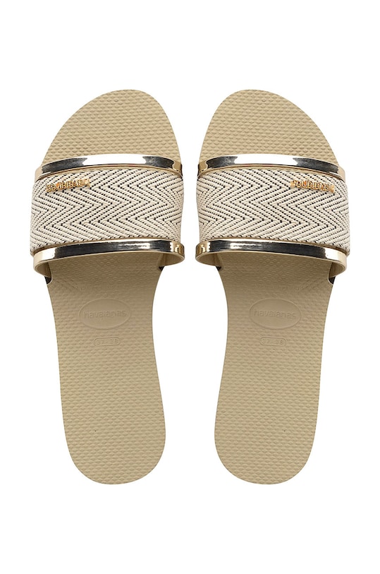 Παντόφλες Havaianas YOU TRANCOSO PREMIUM φλατ μπεζ 4146063.0154P