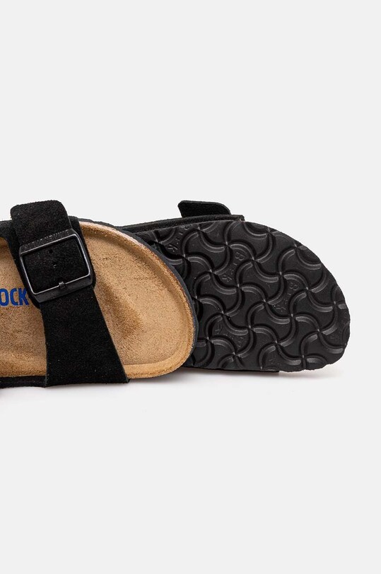 Semišové šľapky Birkenstock Arizona SFB 951323 čierna
