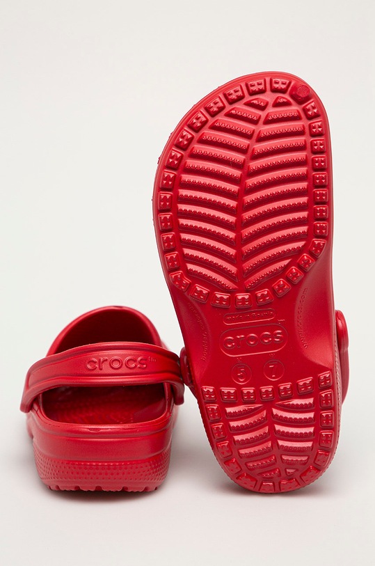 Obuwie Crocs klapki Classic CROCS.CLASSIC.10001.D czerwony